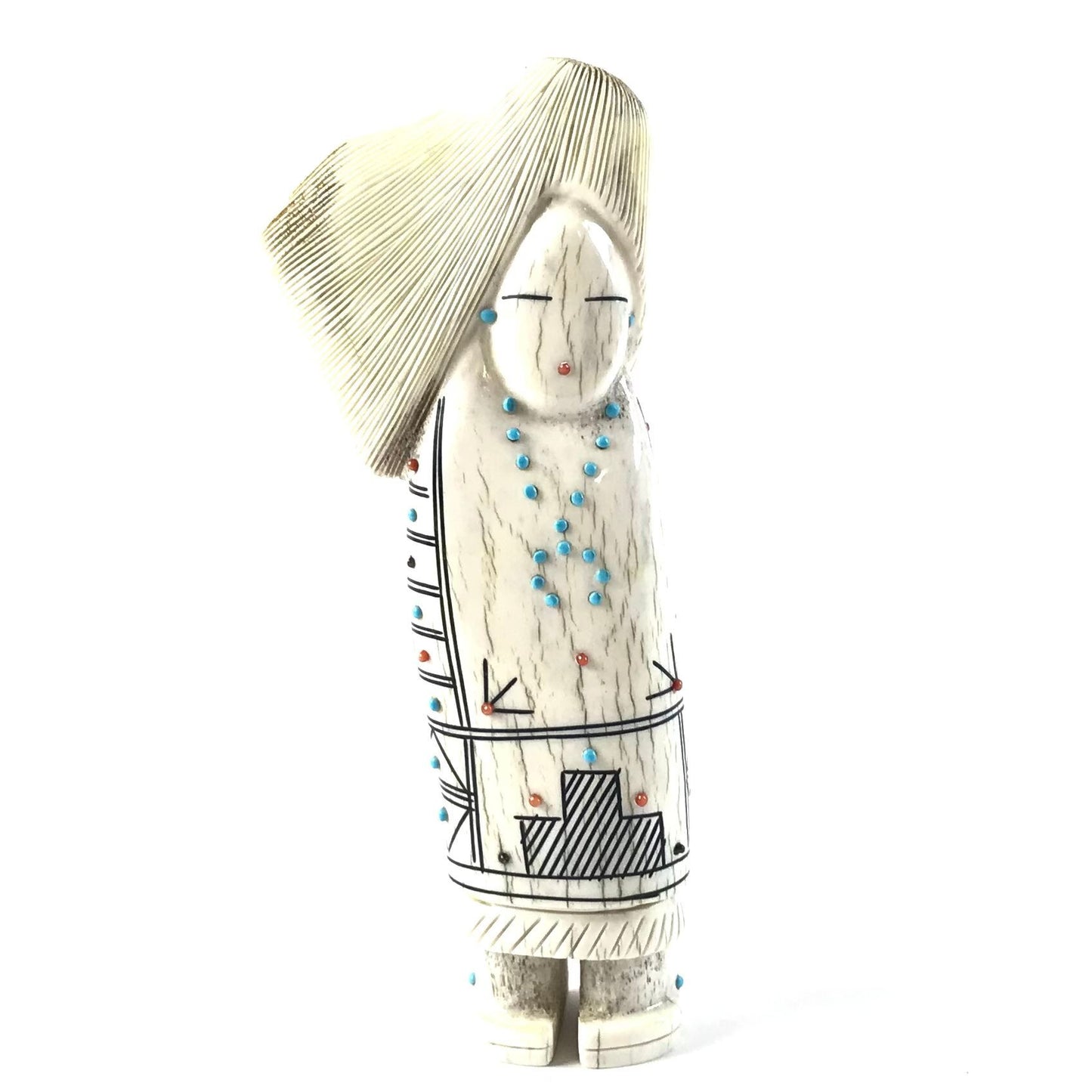 Claudia Peina Antler Wind Maiden Fetish Carving-Indian Pueblo Store