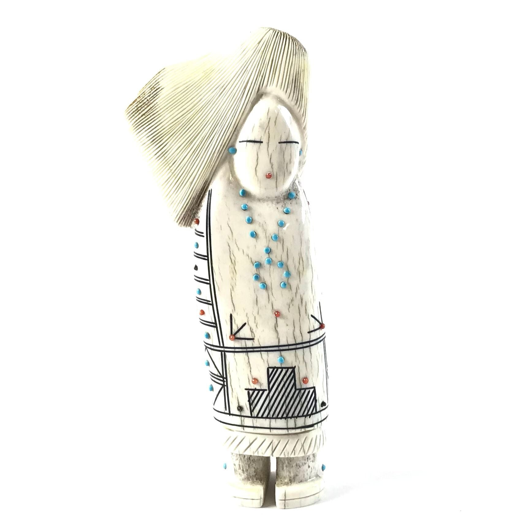 Claudia Peina Antler Wind Maiden Fetish Carving-Indian Pueblo Store