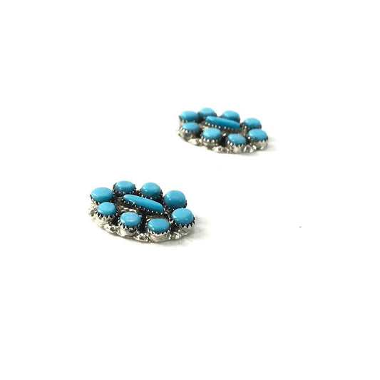 Hazel Pablito Small Turquoise Cluster Post Earrings