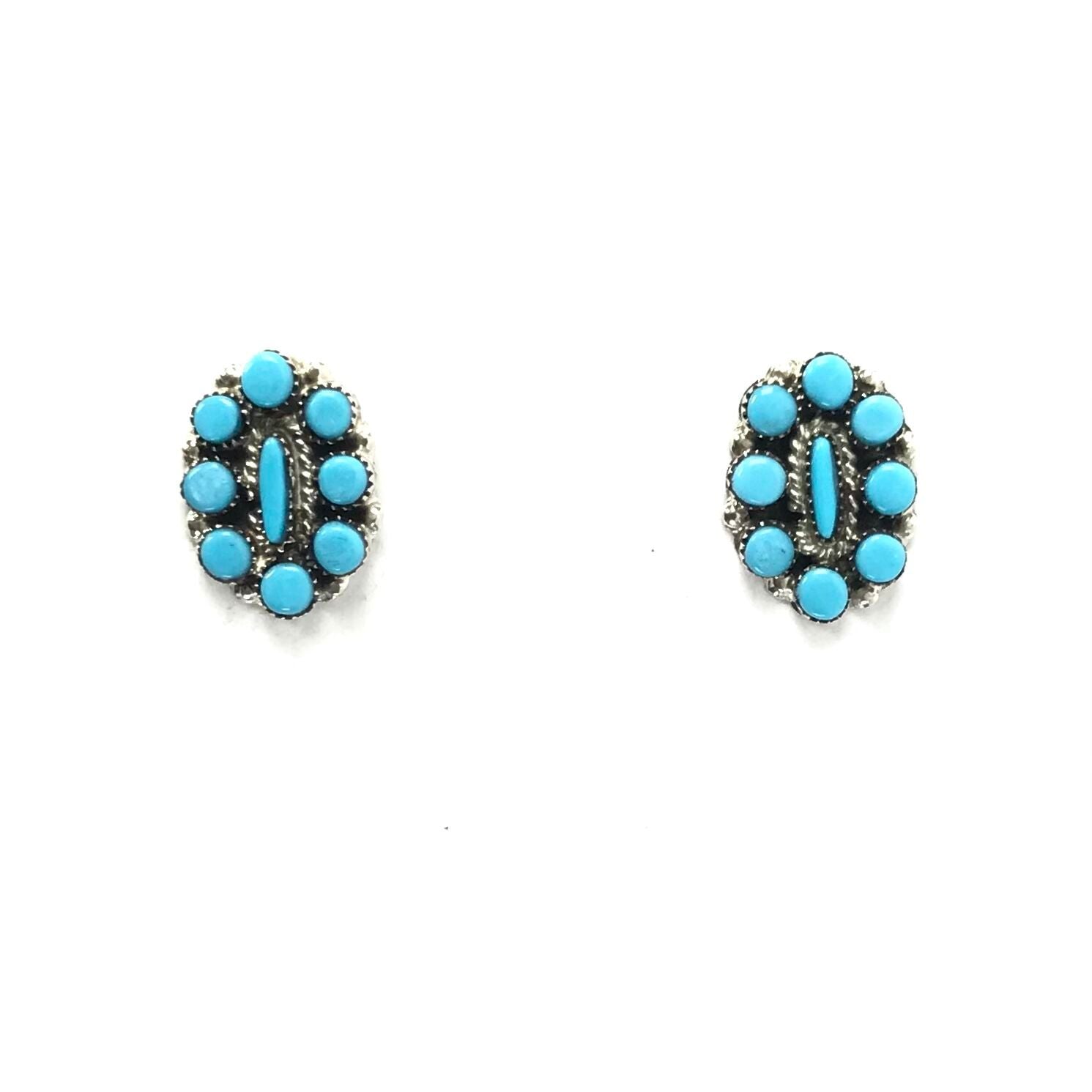 Hazel Pablito Small Turquoise Cluster Post Earrings – Indian