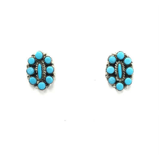 Hazel Pablito Small Turquoise Cluster Post Earrings