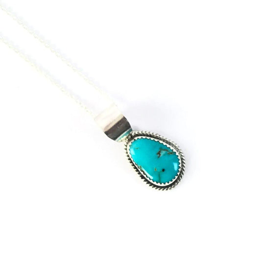 Bryon Begay Kingman Turquoise Pendant-Indian Pueblo Store