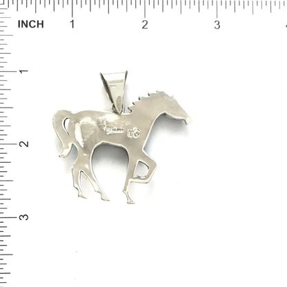 Terry Charley Multi-Gemstone Horse Pendant-Indian Pueblo Store