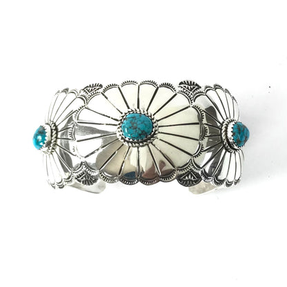 Charleston Willie Sterling Silver and Turquoise Bracelet-Indian Pueblo Store