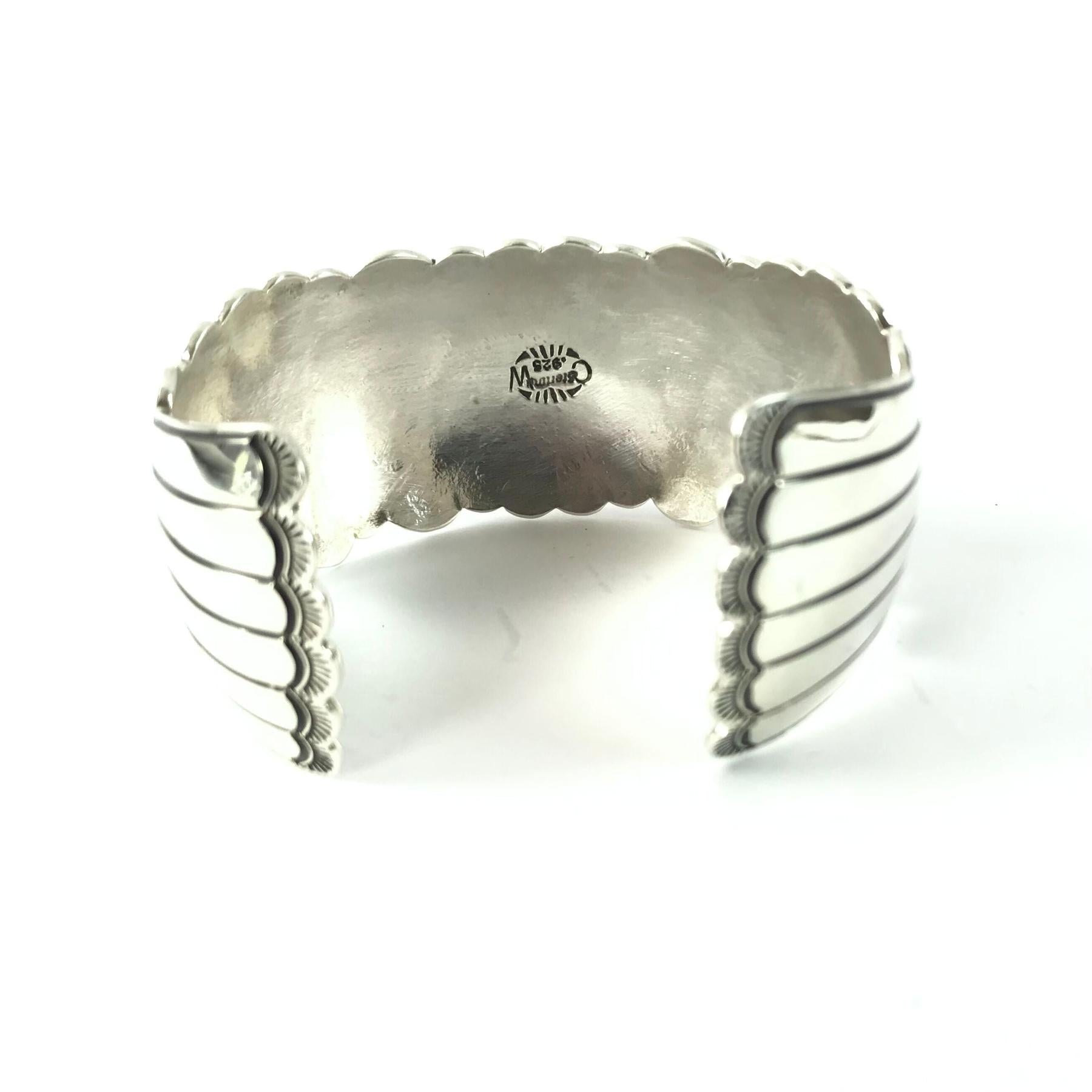 Charleston Willie Sterling Silver and Turquoise Bracelet-Indian Pueblo Store