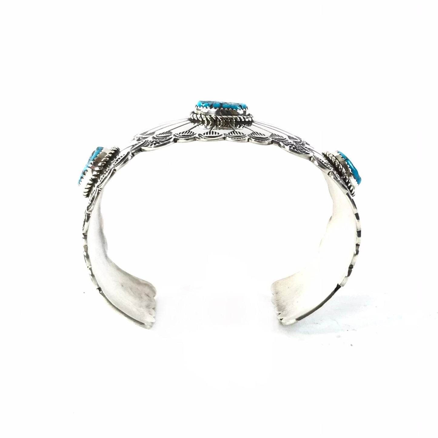 Charleston Willie Sterling Silver and Turquoise Bracelet-Indian Pueblo Store