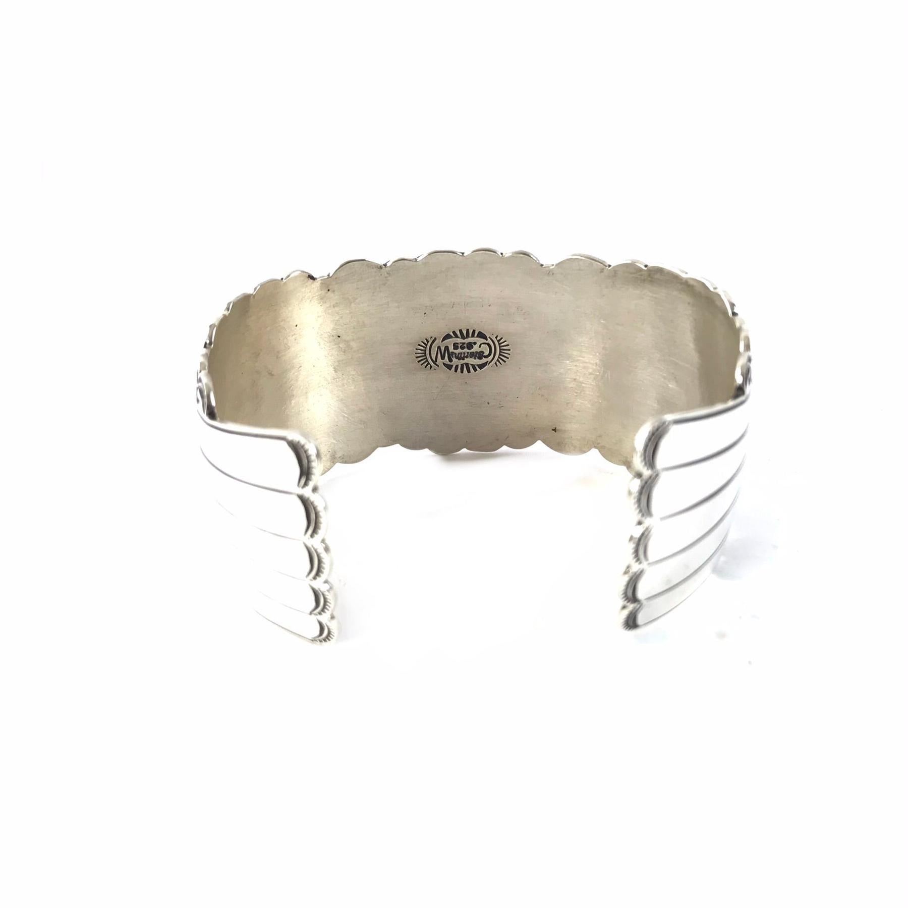 Charleston Willie Sterling Silver and Turquoise Bracelet-Indian Pueblo Store