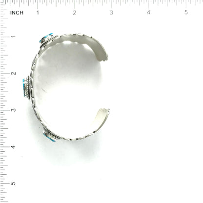 Charleston Willie Sterling Silver and Turquoise Bracelet-Indian Pueblo Store