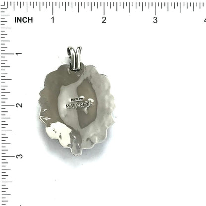 SS Sonoran TQ Stamped Pendant-Indian Pueblo Store