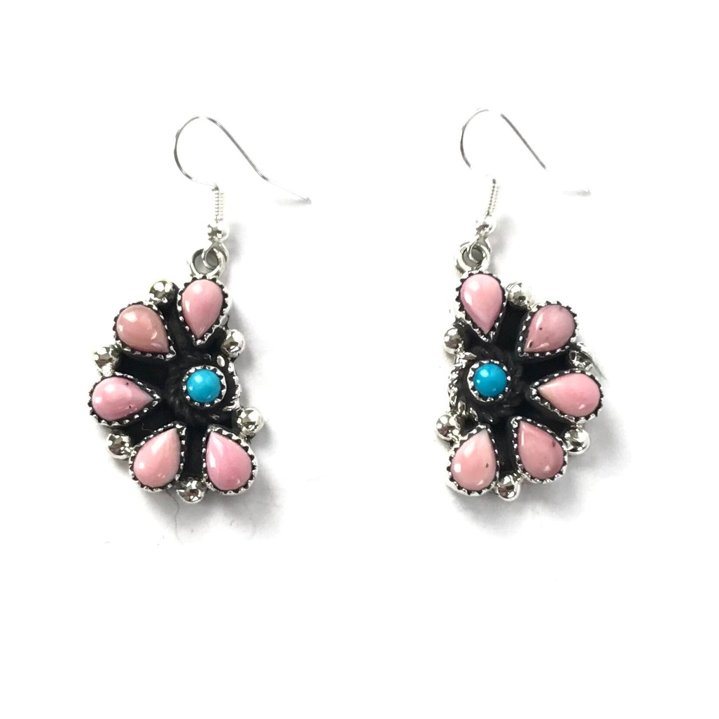 Sandra Parkett Pink Conch Shell Half Cluster Earrings-Indian Pueblo Store