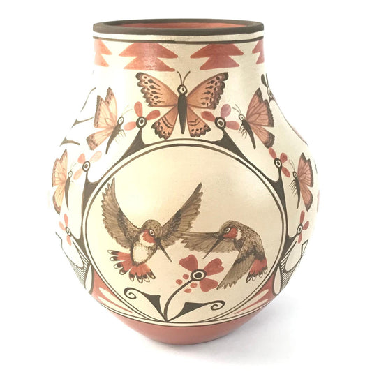 Marcellus and Elizabeth Medina Large Hummingbird Jar-Indian Pueblo Store