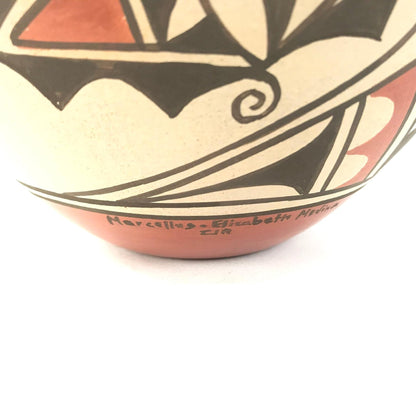 Elizabeth and Marcellus Medina Deer and Butterfly Bowl-Indian Pueblo Store