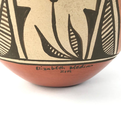 Elizabeth Medina Zia Bird Jar with Turtle Lid-Indian Pueblo Store