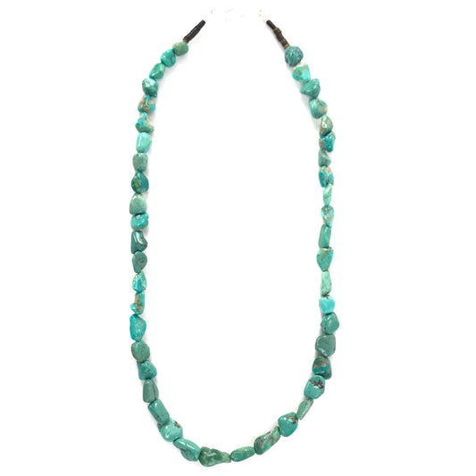Fannie Garcia Single Strand Turquoise Nugget Necklace-Indian Pueblo Store