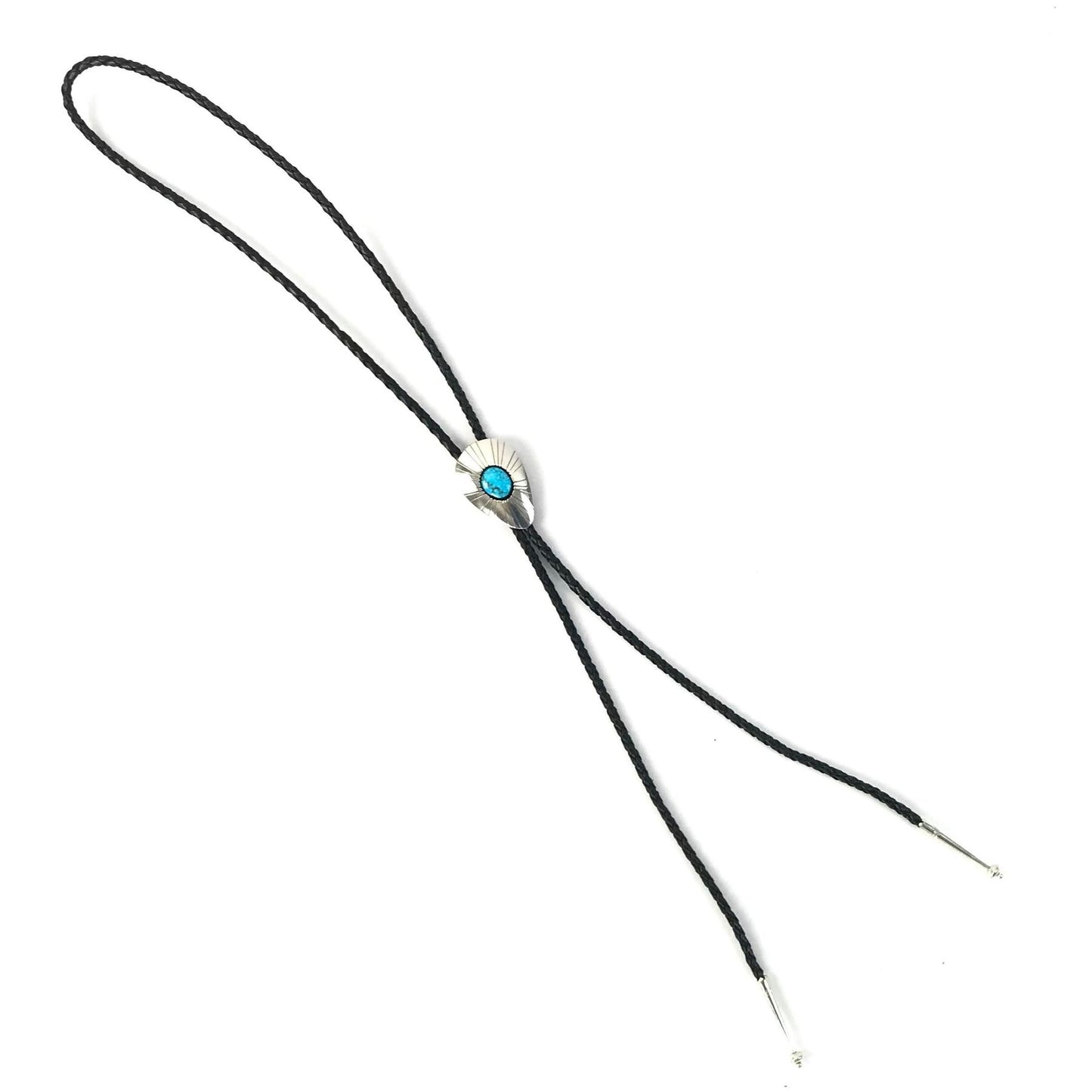 Thomas Nez Turquoise Bolo Tie-Indian Pueblo Store