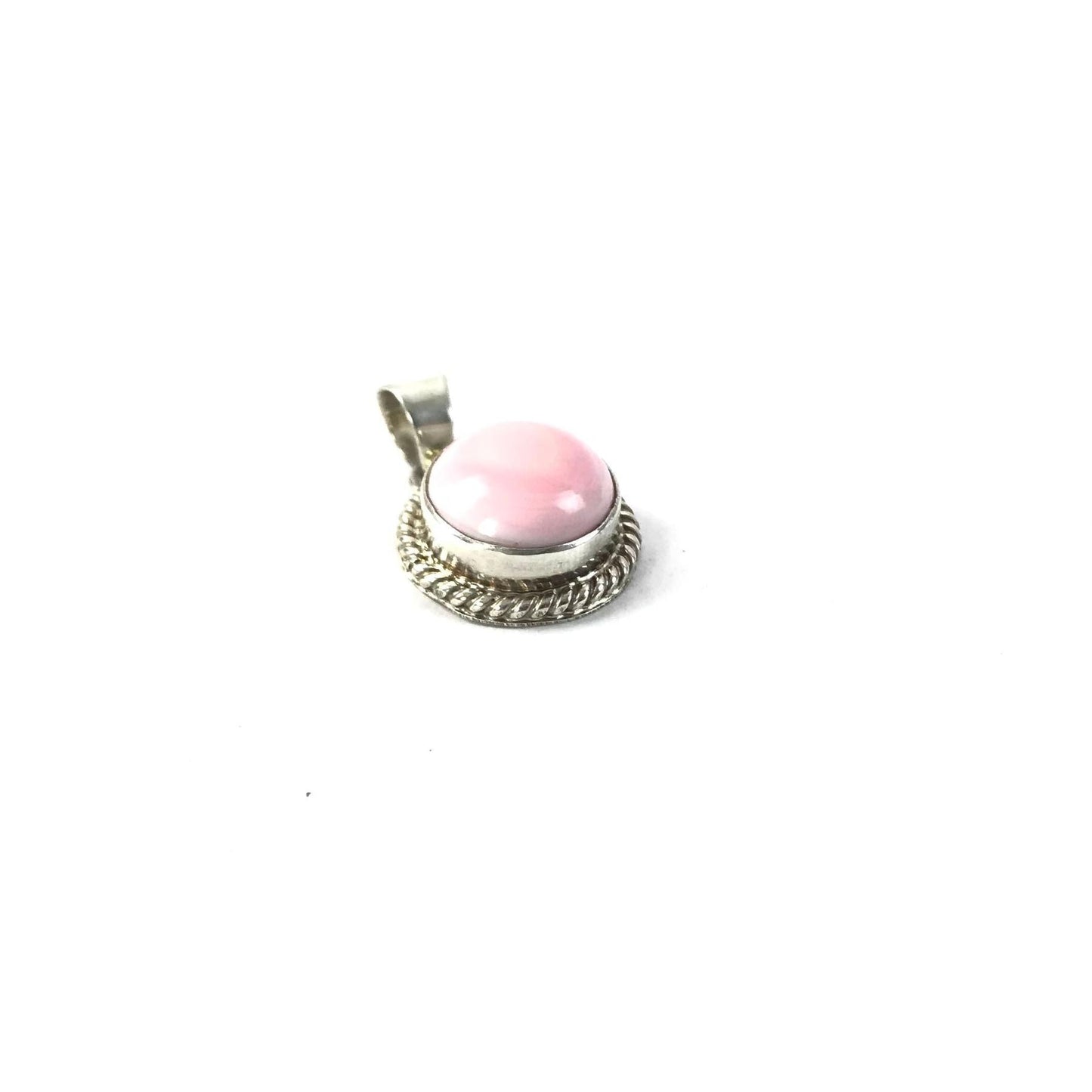 Thomas Francisco Pink Conch Shell Pendant-Indian Pueblo Store