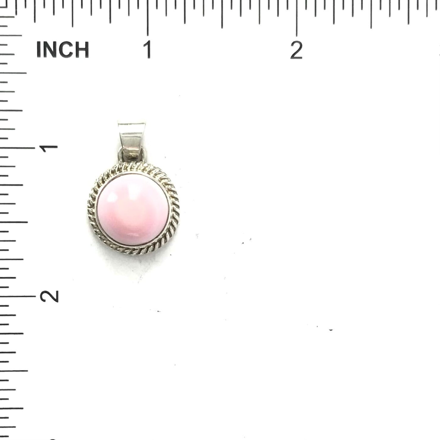 Thomas Francisco Pink Conch Shell Pendant-Indian Pueblo Store
