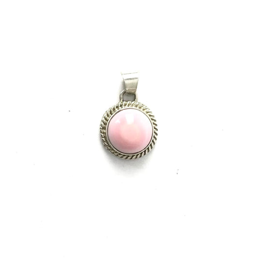 Thomas Francisco Pink Conch Shell Pendant-Indian Pueblo Store