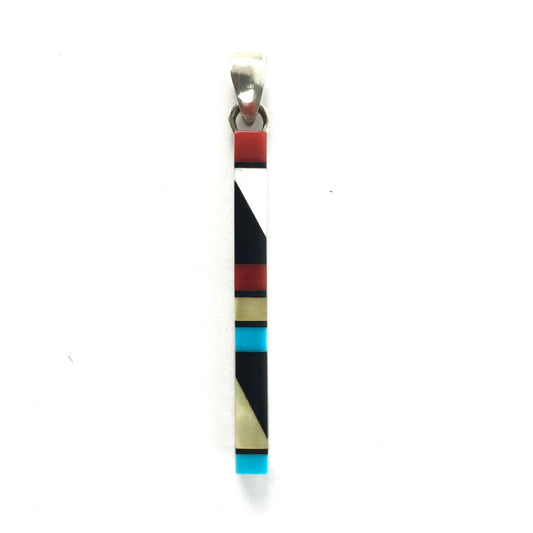 Madarrel Kallestewa Channel Inlay Pendant-Indian Pueblo Store