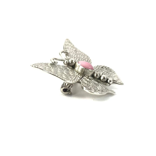 Lee Charley PInk Conch Shell Butterfly Pin-Indian Pueblo Store