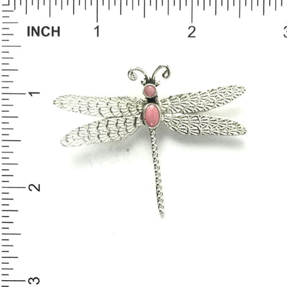 Lee Charley Pink Conch Shell Dragonfly Pin-Indian Pueblo Store