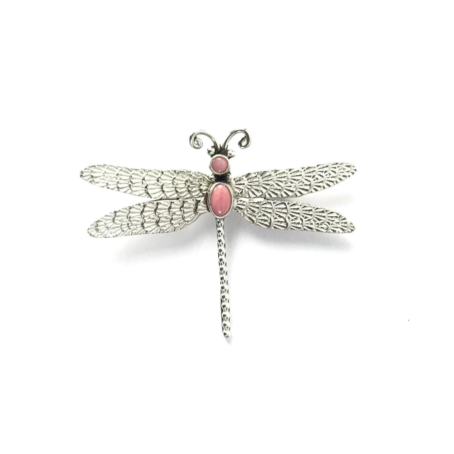 Lee Charley Pink Conch Shell Dragonfly Pin-Indian Pueblo Store
