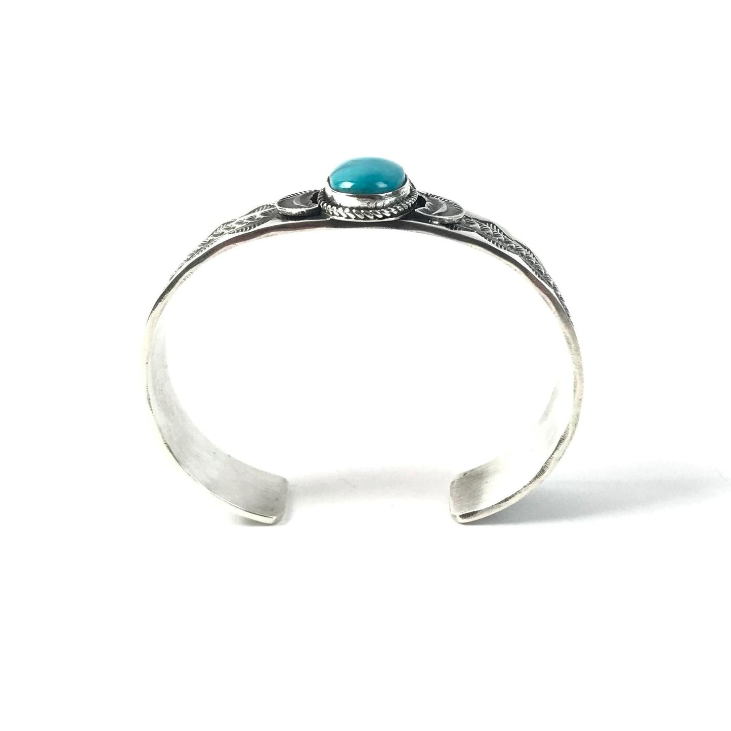 Leonard Maloney Kingman Turquoise Bracelet-Indian Pueblo Store