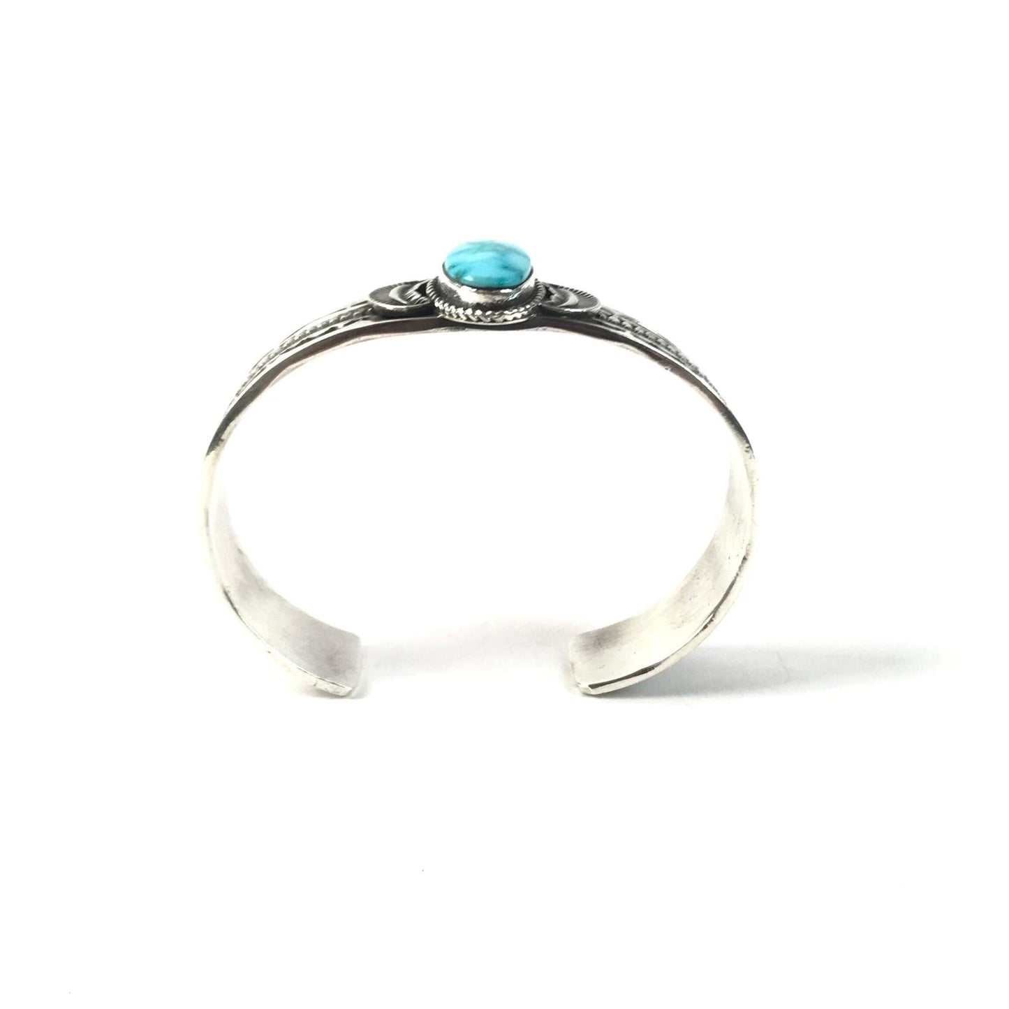 Leonard Maloney Kingman Turquoise Bracelet-Indian Pueblo Store