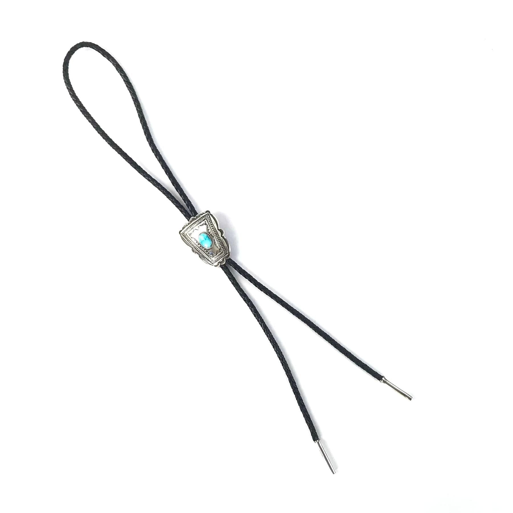 Leonard Maloney Kingman Turquoise Bolo-Indian Pueblo Store