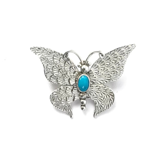 Lee Charley Turquoise Butterfly Pin-Indian Pueblo Store
