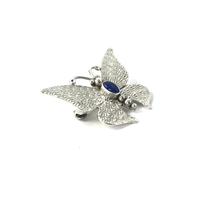 Lee Charley Lapis Butterfly Pin-Indian Pueblo Store