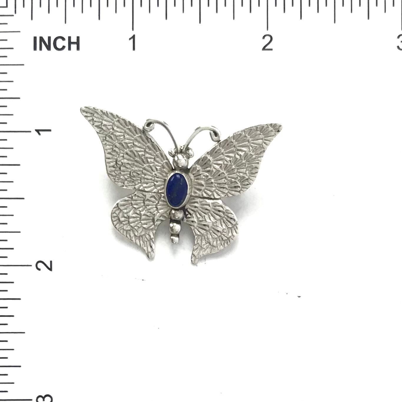 Lee Charley Lapis Butterfly Pin-Indian Pueblo Store