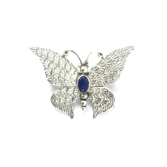 Lee Charley Lapis Butterfly Pin-Indian Pueblo Store