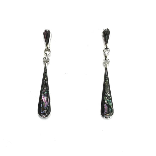 Angela Gasper Abalone Teardrop Post Earrings-Indian Pueblo Store