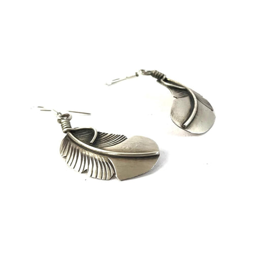 Chris Charley Curved Dangle Earring-Indian Pueblo Store