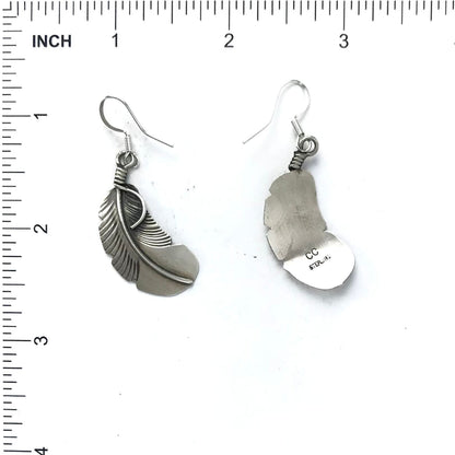 Chris Charley Curved Dangle Earring-Indian Pueblo Store