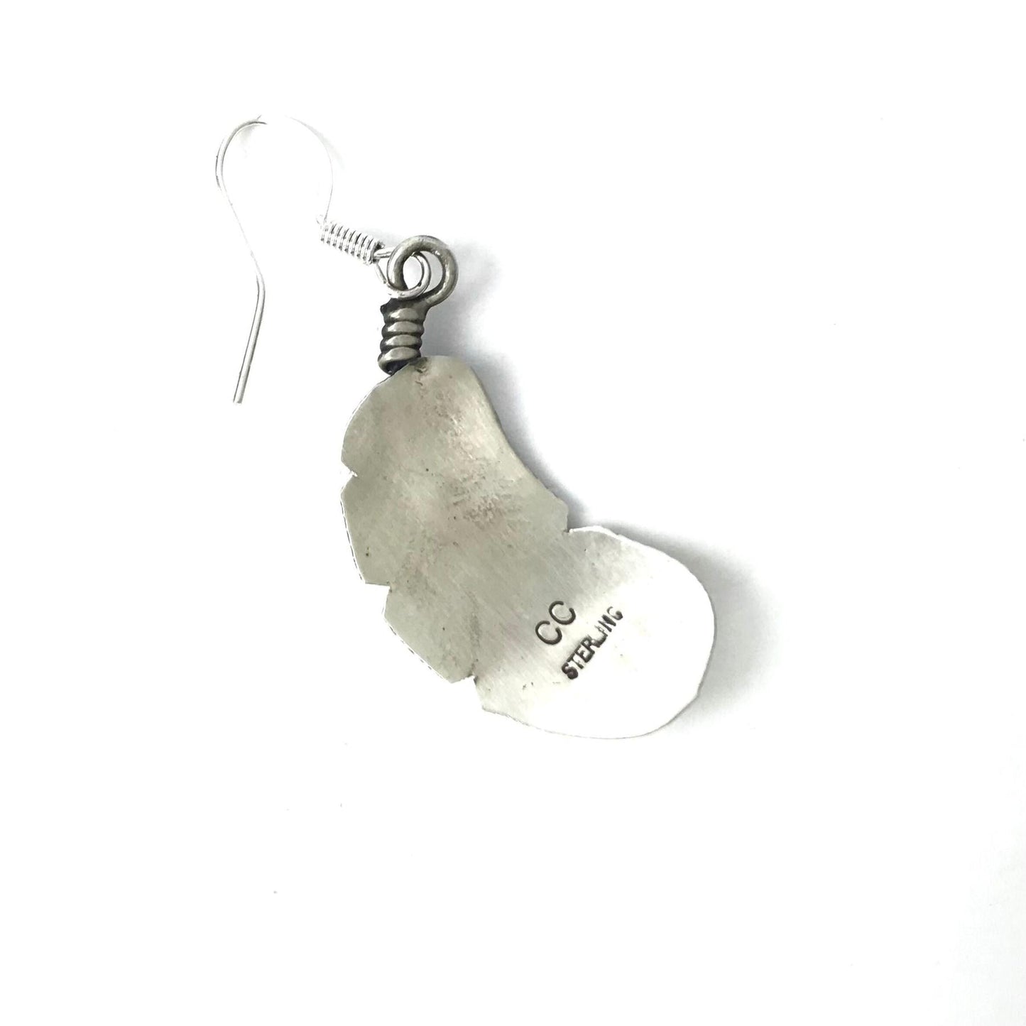 Chris Charley Curved Dangle Earring-Indian Pueblo Store