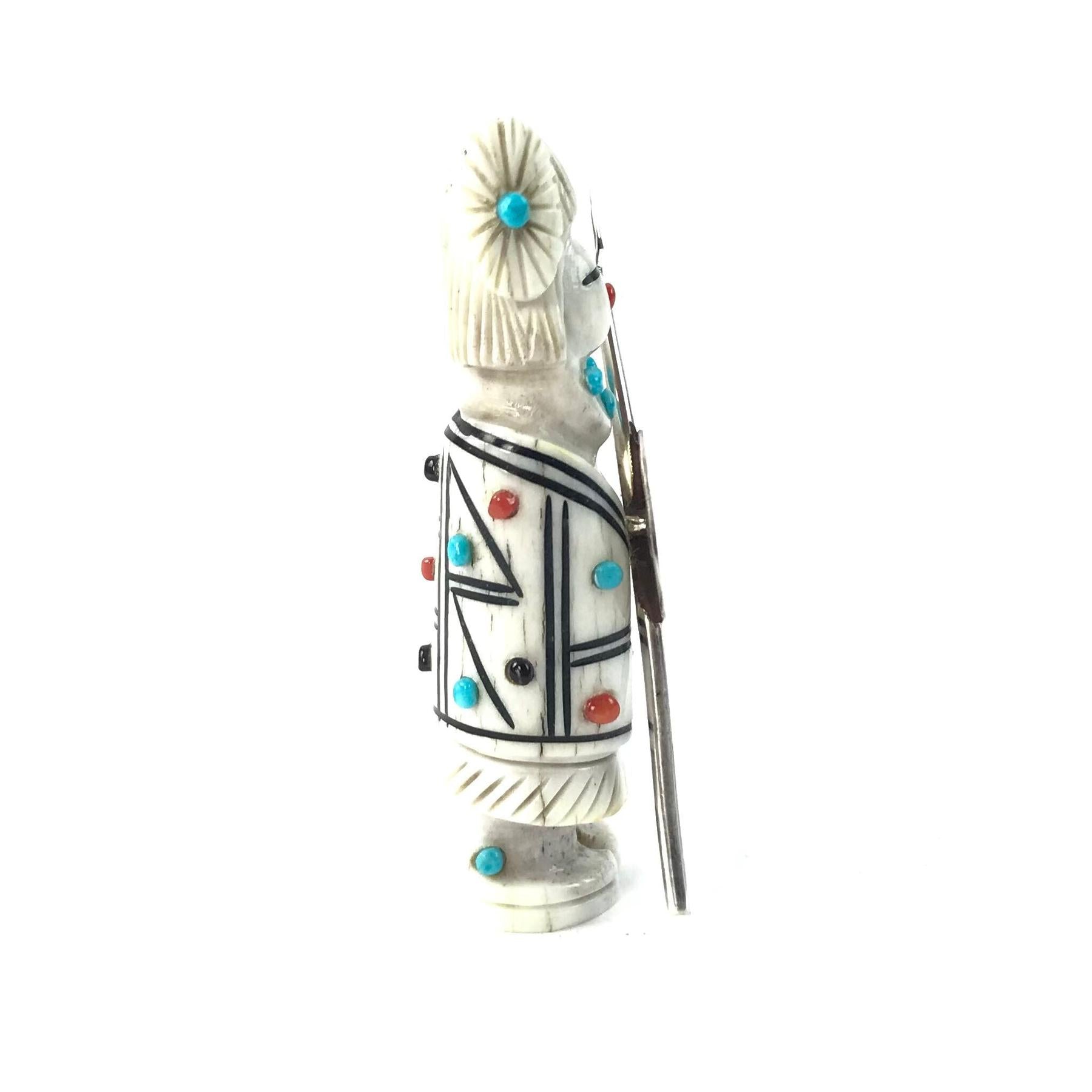 Claudia Peina Warrior Maiden Fetish Carving-Indian Pueblo Store