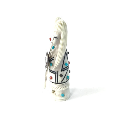 Claudia Peina Warrior Maiden Fetish Carving-Indian Pueblo Store