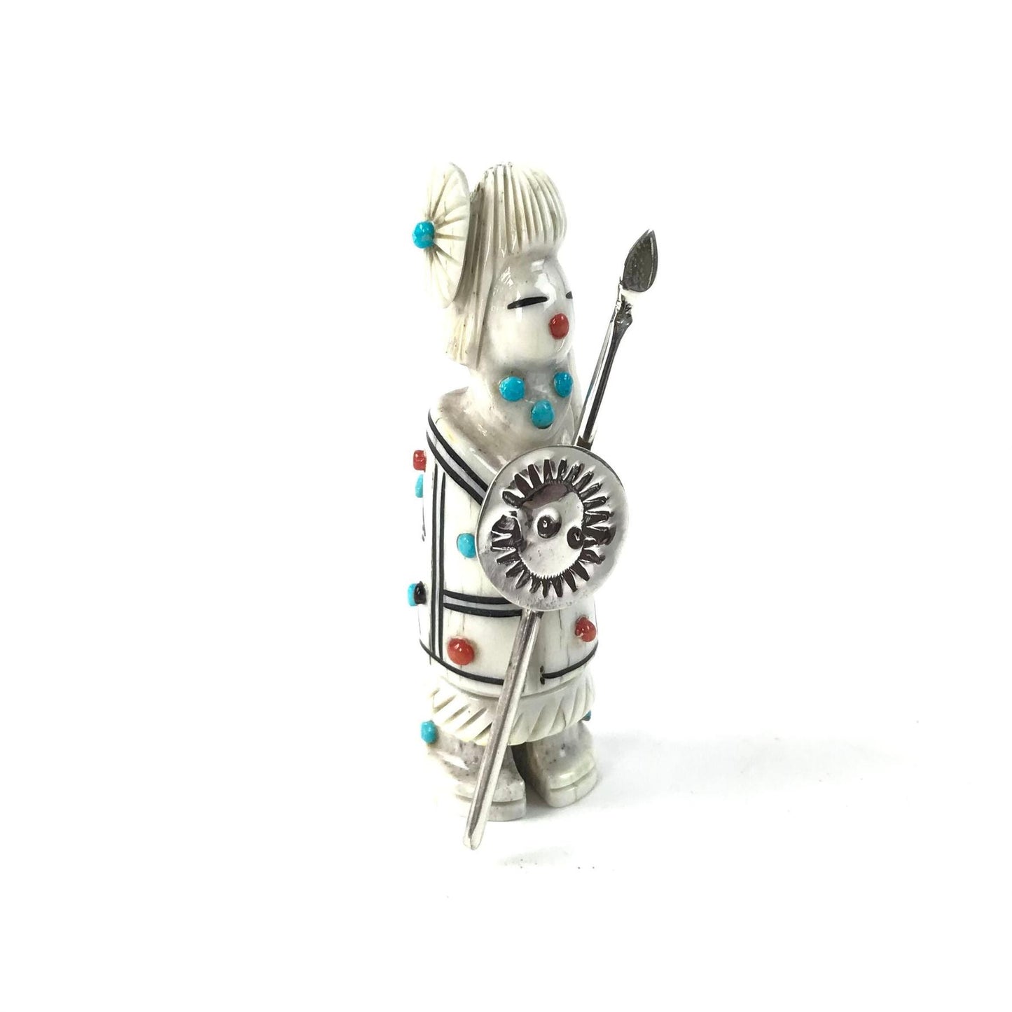 Claudia Peina Warrior Maiden Fetish Carving-Indian Pueblo Store