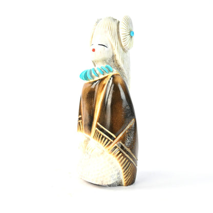 Claudia Peina Corn Grinder Fetish Carving-Indian Pueblo Store