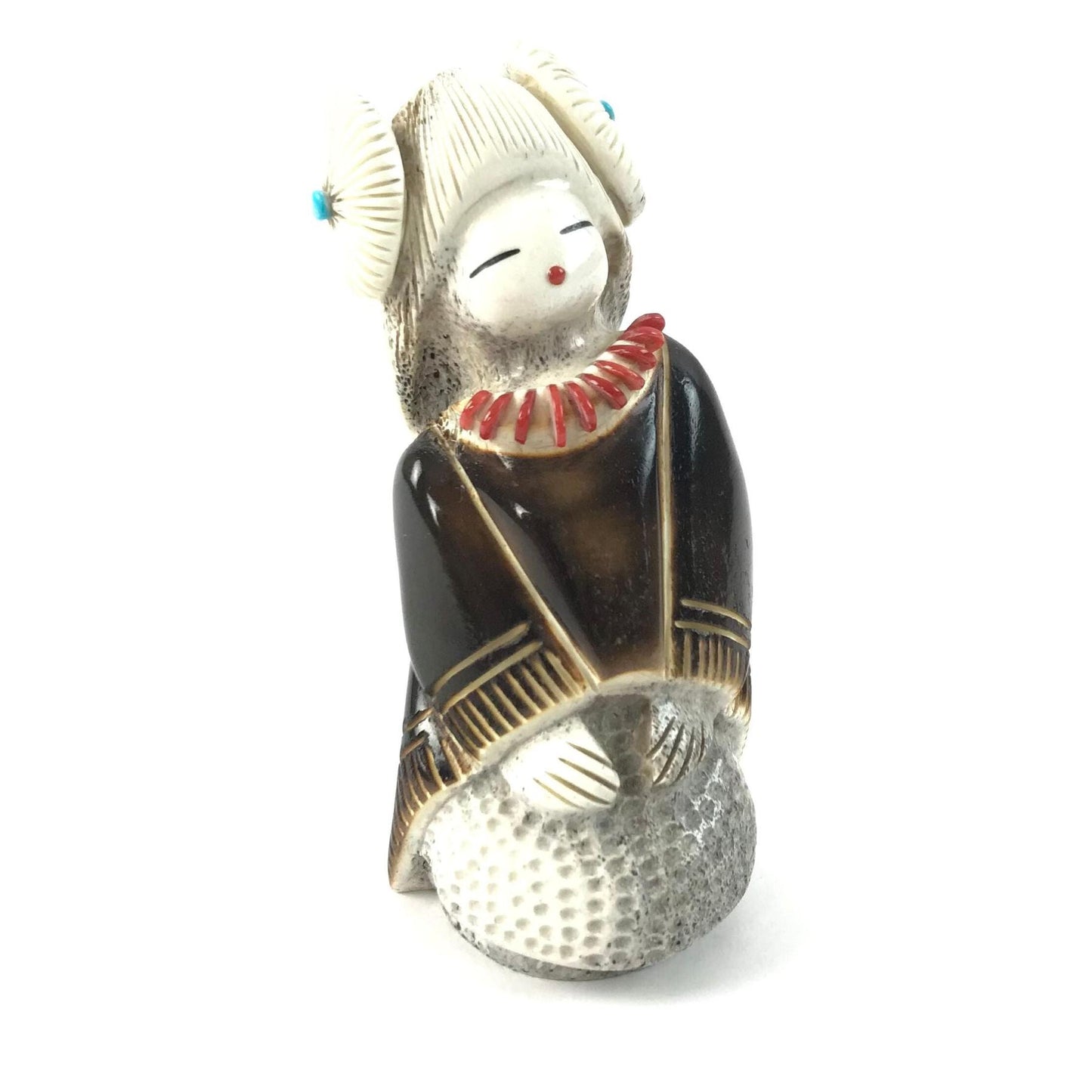Claudia Peina Corn Grinder Fetish Carving-Indian Pueblo Store