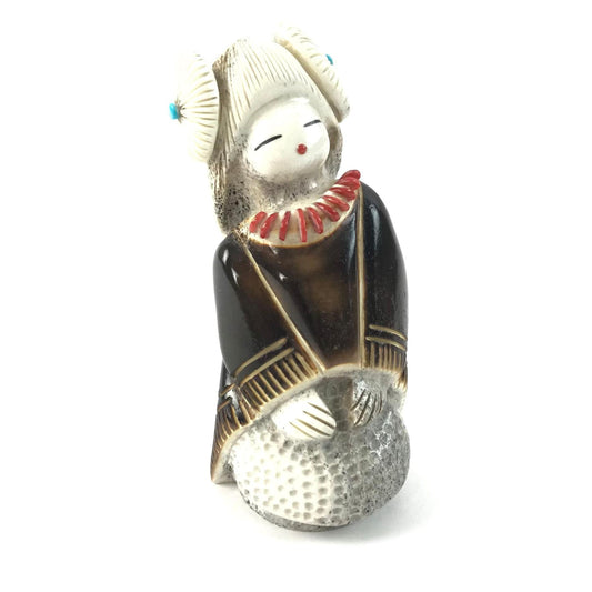 Claudia Peina Corn Grinder Fetish Carving-Indian Pueblo Store
