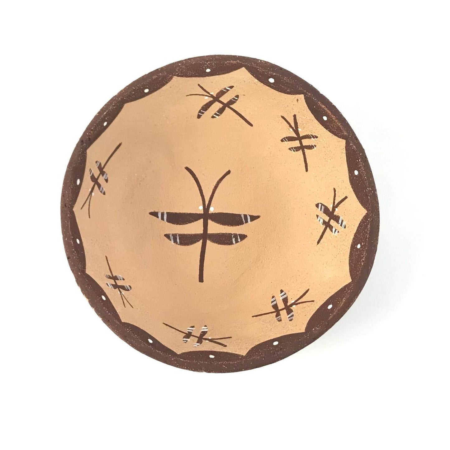 Erma and Brandon Homer Dragonfly Bowl-Indian Pueblo Store