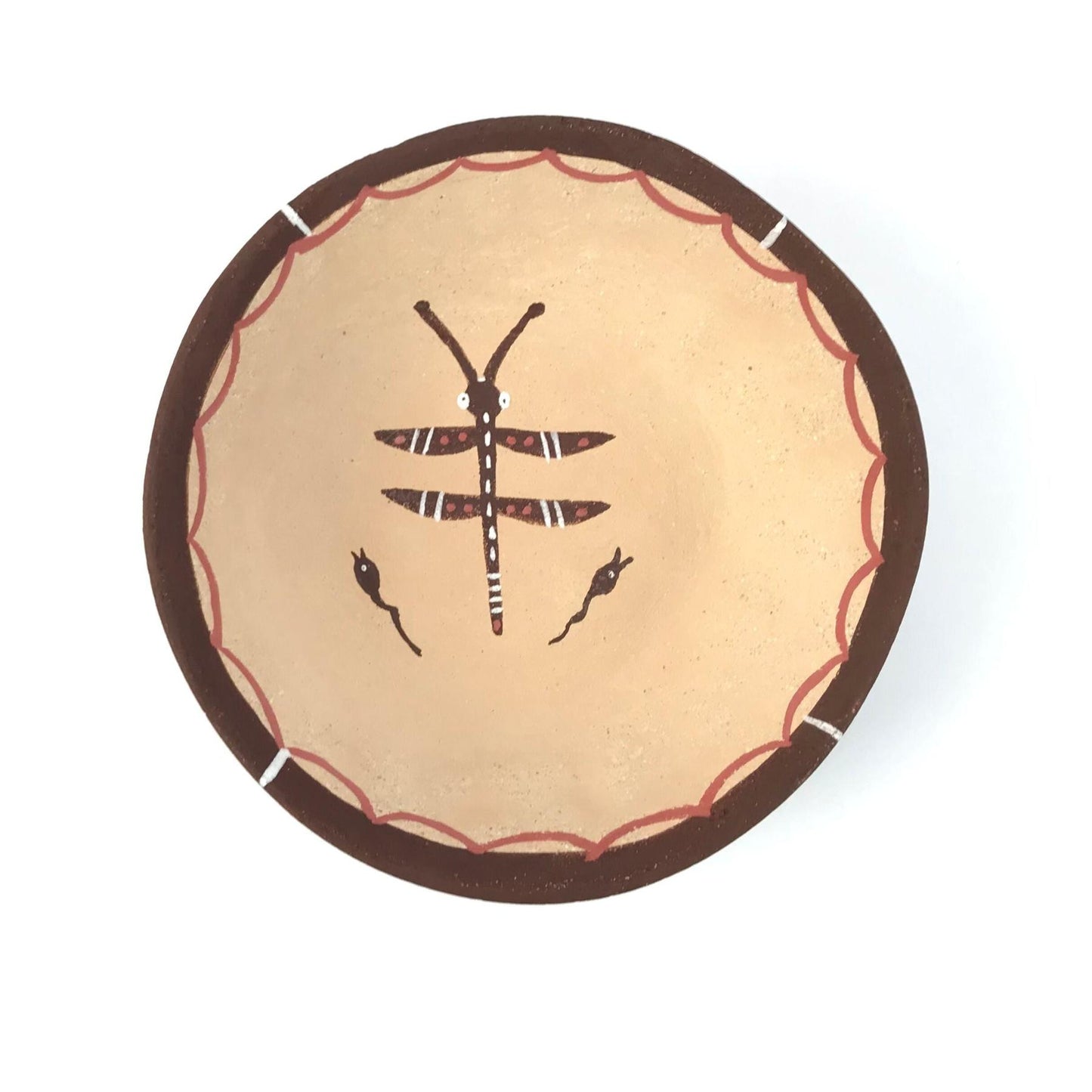 Erma and Brandon Homer Dragonfly and Tadpole Bowl-Indian Pueblo Store