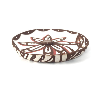 Erma Homer and Brandon Kallestewa Flower Plate&nbsp;-Indian Pueblo Store