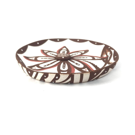 Erma Homer and Brandon Kallestewa Flower Plate&nbsp;-Indian Pueblo Store