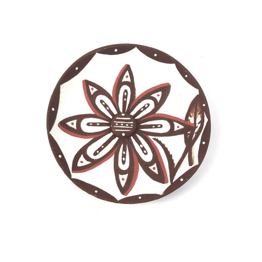 Erma Homer and Brandon Kallestewa Flower Plate&nbsp;-Indian Pueblo Store