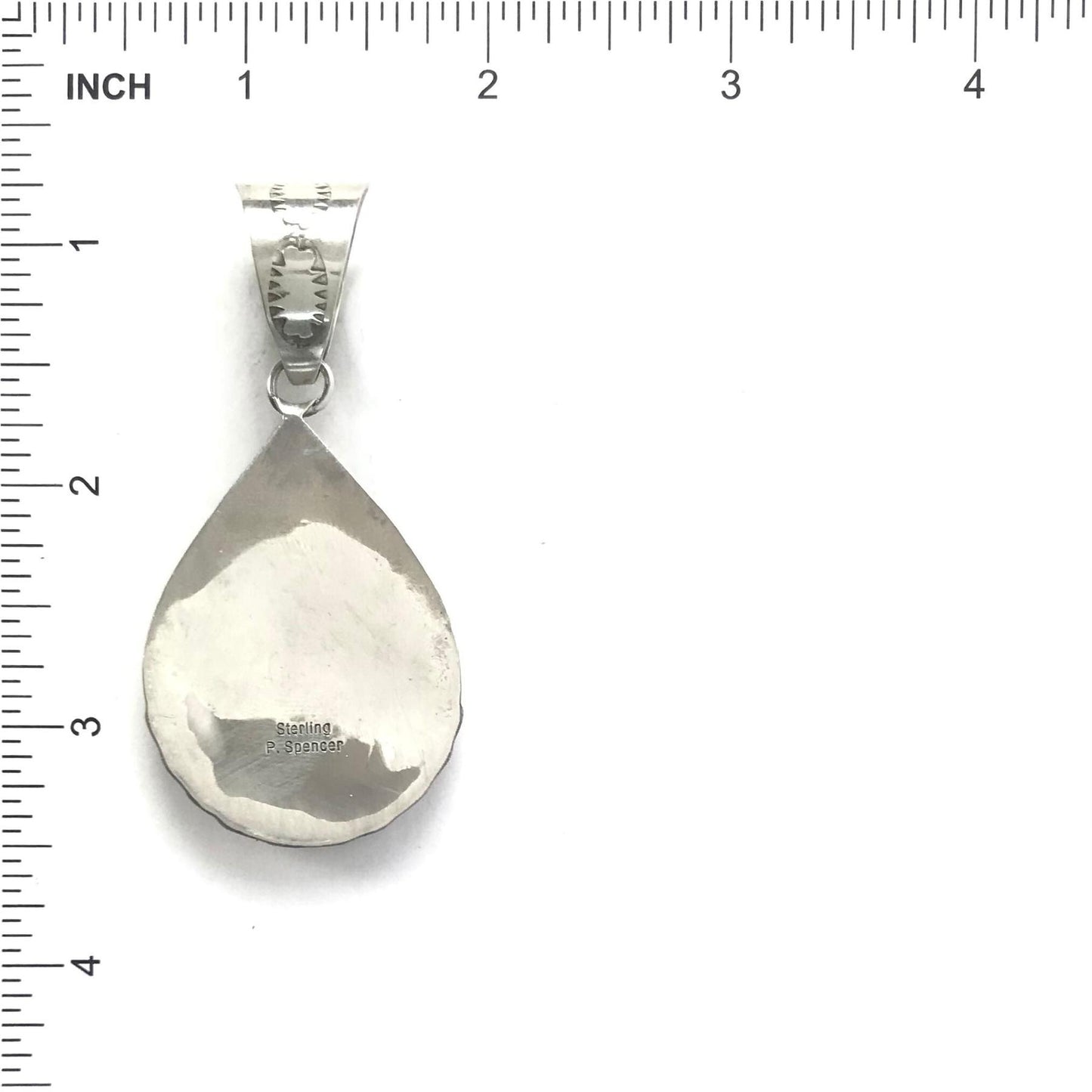 Pearlene Spencer Turquoise Raindrop Pendant-Indian Pueblo Store