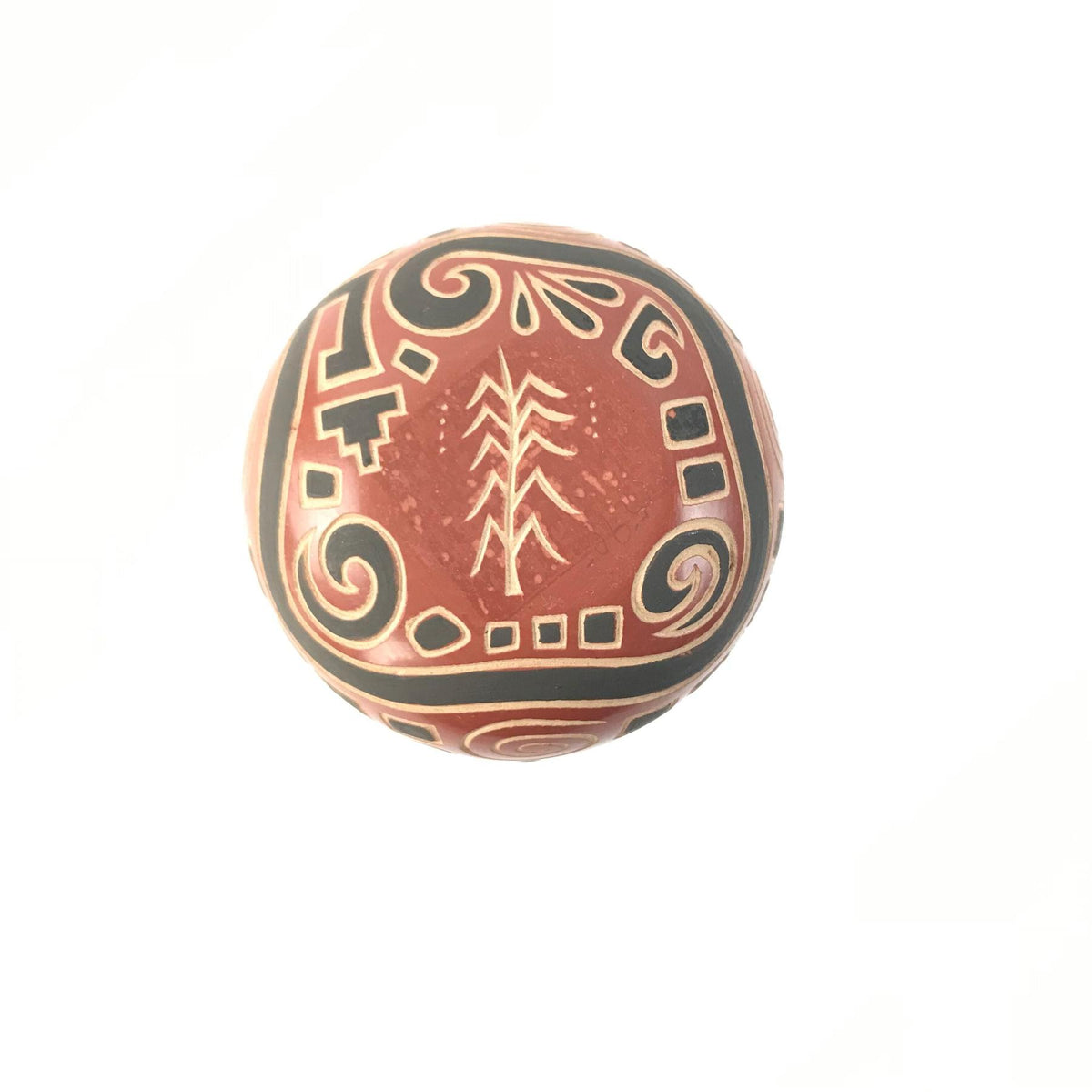 Glendora Fragua Dabs Sgraffito Butterfly Jar-Indian Pueblo Store